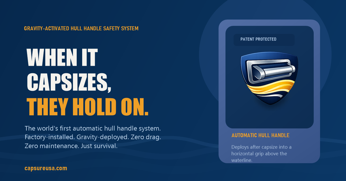 CapSure | Boat Capsize Safety Handle System for OEM Boat Manufacturers